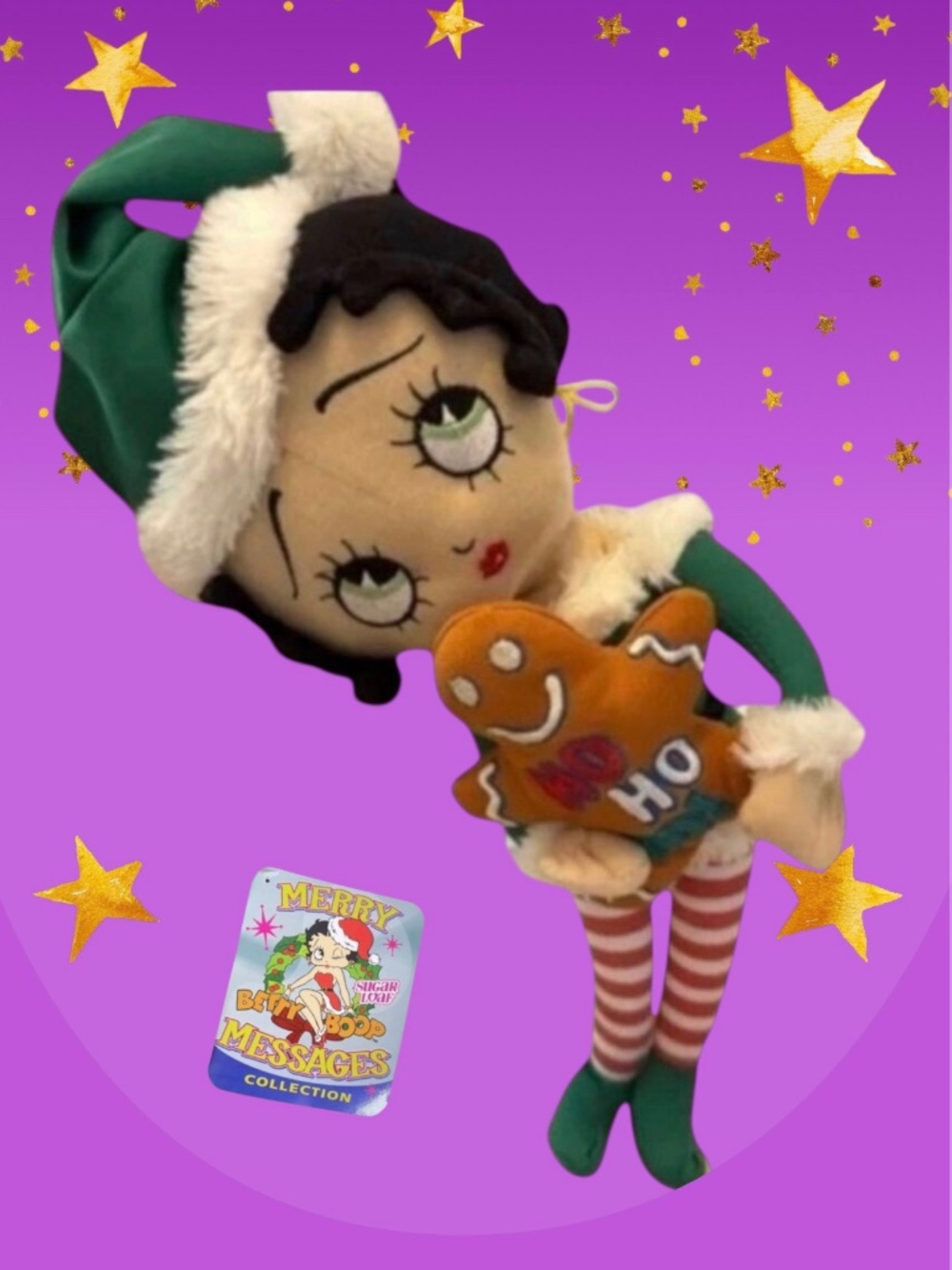 Betty Boop Sugarloaf Plush Rag Doll Gingerbread Cookie